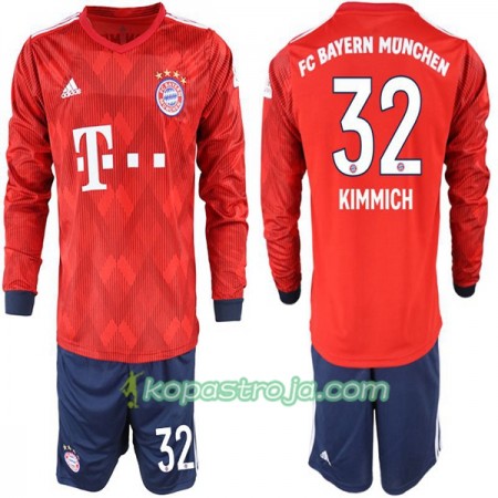 Billiga Fotbollströjor FC Bayern München Joshua Kimmich 32 Barn Hemma tröja 2018/19 Långärmad